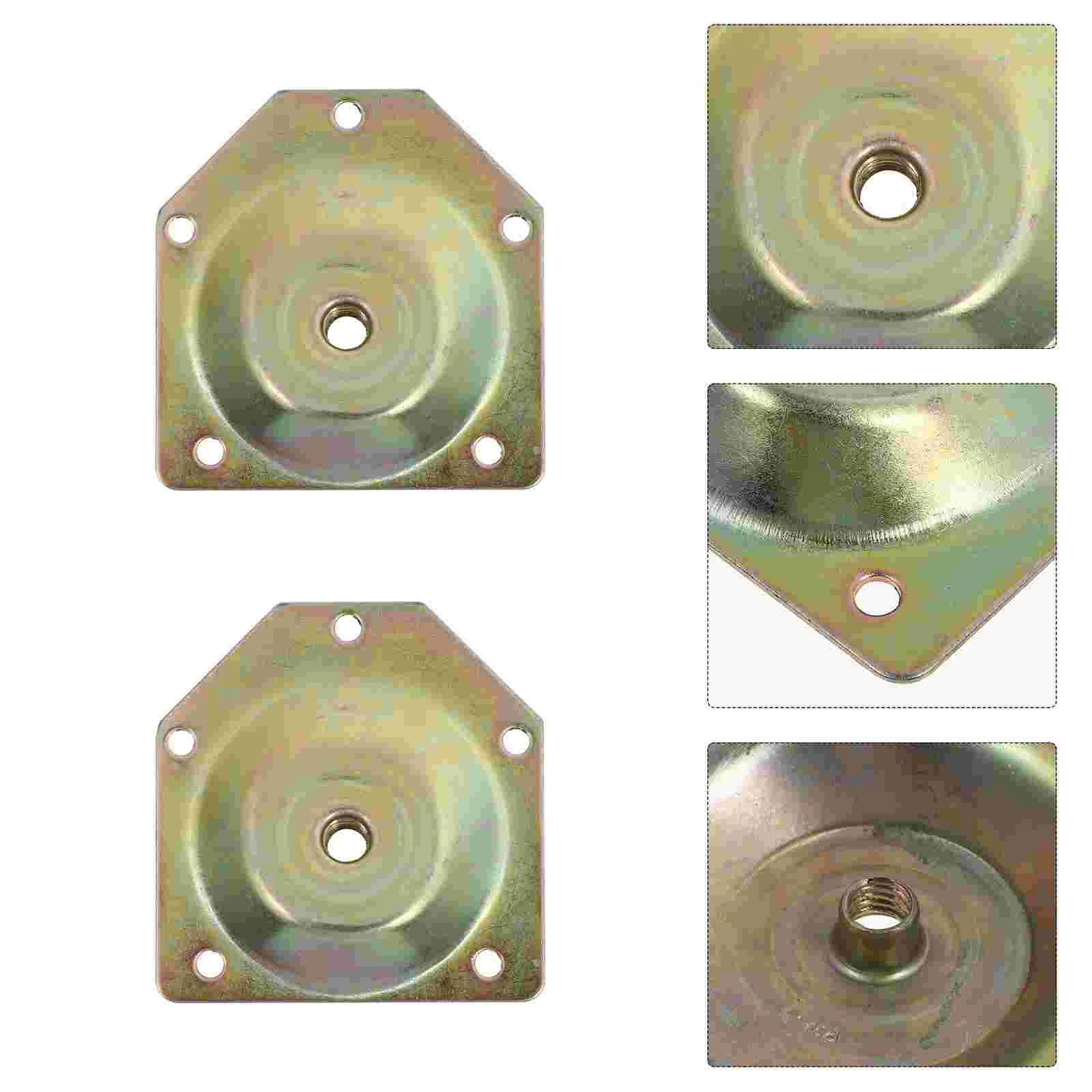 

4 Pcs Sofa Table Leg Gasket Slanted Mounting Plates Couch Accessories Chair Repair Board