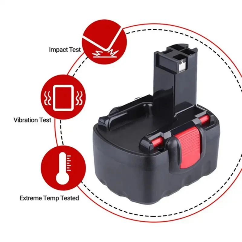 Фото ☛ Bottool-Power Tool Battery для Bosch, 12800 мАч, 14,4 В, BAT038, BAT040, BAT140, PSR 14,4VE-2, GSR 14,4 В, GDS, 35614, BAT041 №4