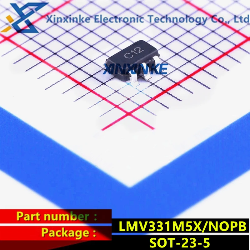 

5PCS LMV331M5X/NOPB SOT-23-5 Mark:C12 Analog Comparators SINGLE GEN PURP, LOW VLTG, TINY PK CMPRTR Amplifier ICs Brand New