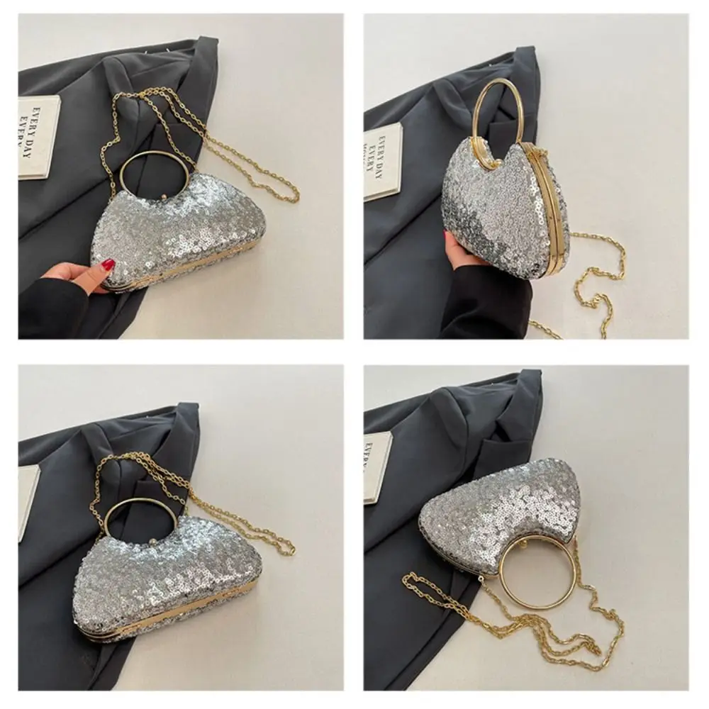 Вечерняя банкетная сумка с французскими блестками блестящая коробка со стразами