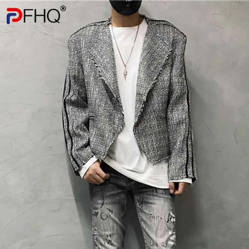 

Весна-Осень 2023, винтажное строченное высококачественное женское Модное Элегантное роскошное красивое модное пальто PFHQ, новая одежда