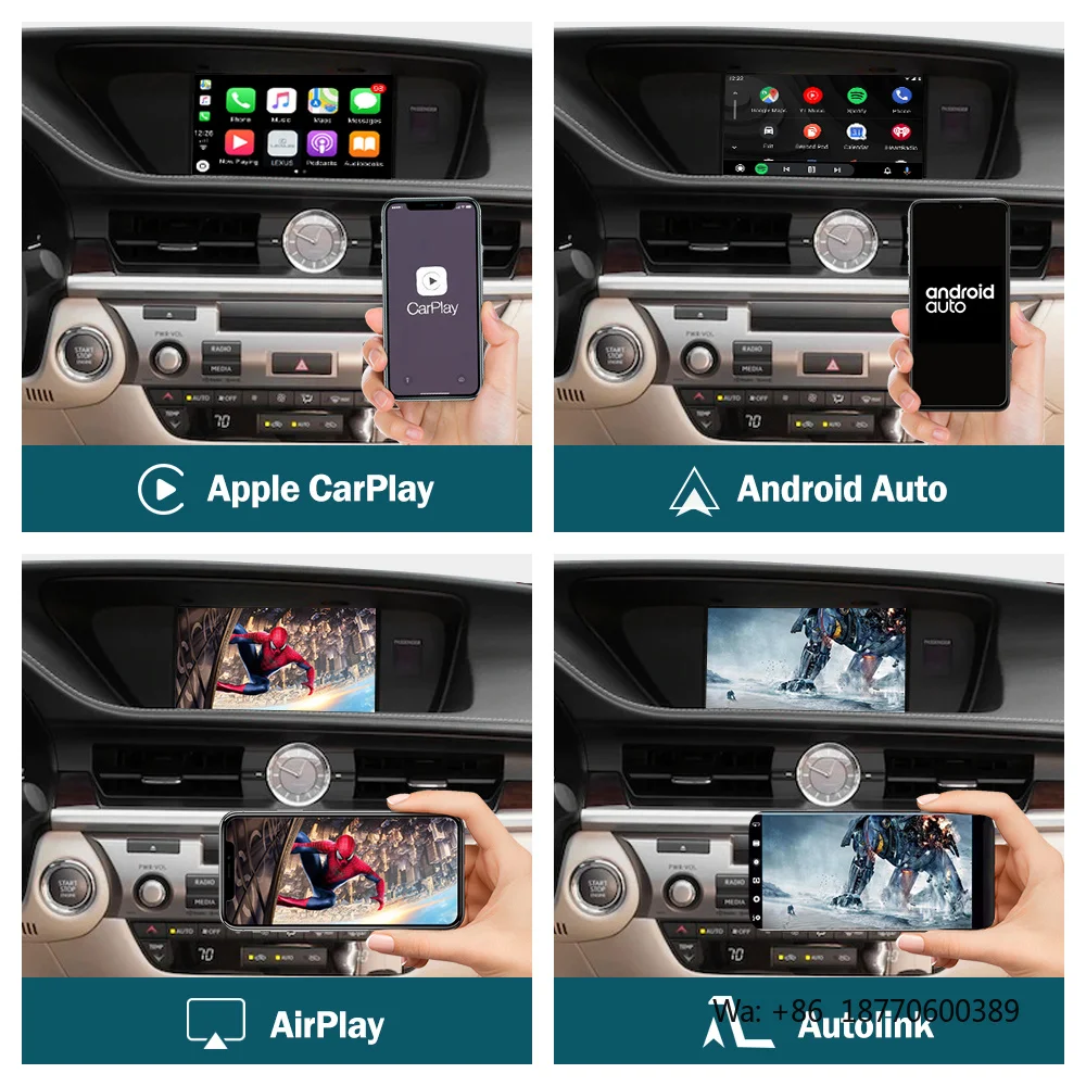 Фото Адаптер Road Top Mirrorlink с поддержкой Siri, беспроводной CarPlay Box, модуль Apple CarPlay и Android Auto для Lexus ES 2014-2019 №3