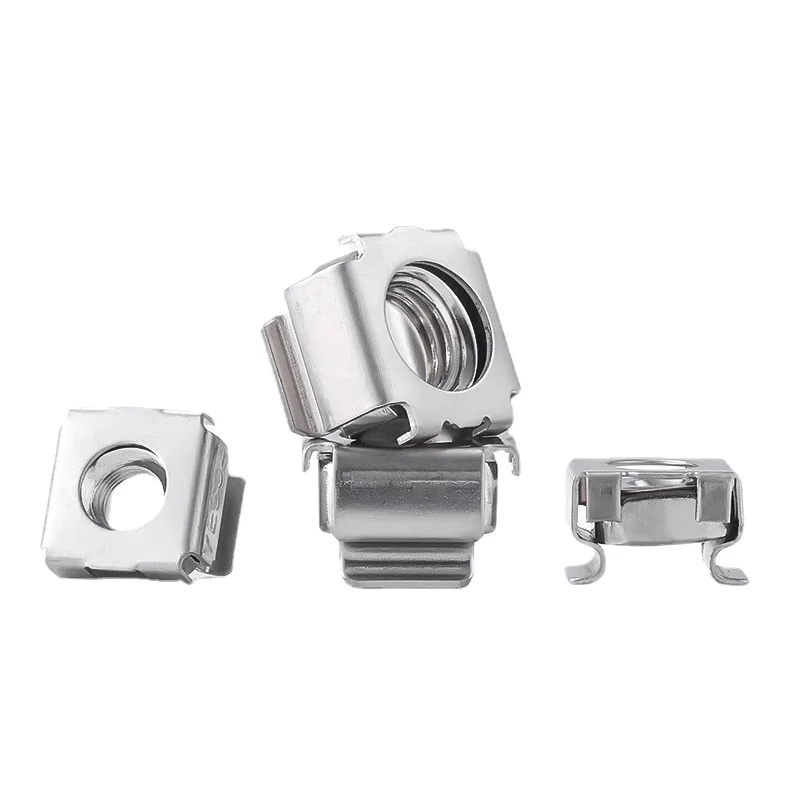 

Цветной Цинк/304 нержавеющая сталь M4 M5 M6 M8 квадратная плавающая гайка держатель квадратная зеркальная коробка Эластичная оболочка зеркальная гайка