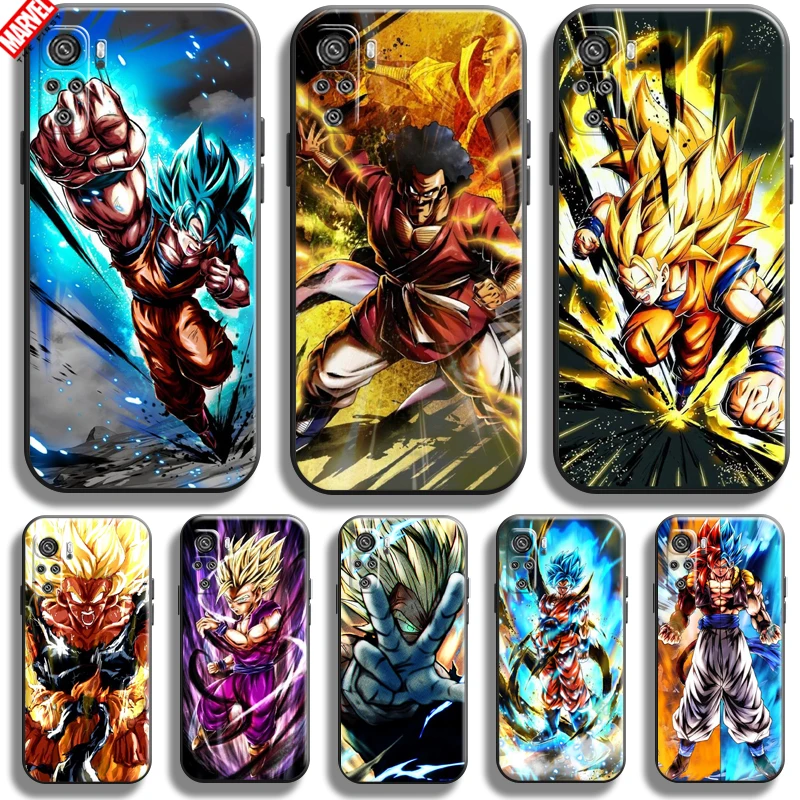 

Goku Dragon Ball For Xiaomi Redmi Note 10 10T 10S Pro 5G Phone Case Liquid Silicon Coque Funda Carcasa Back
