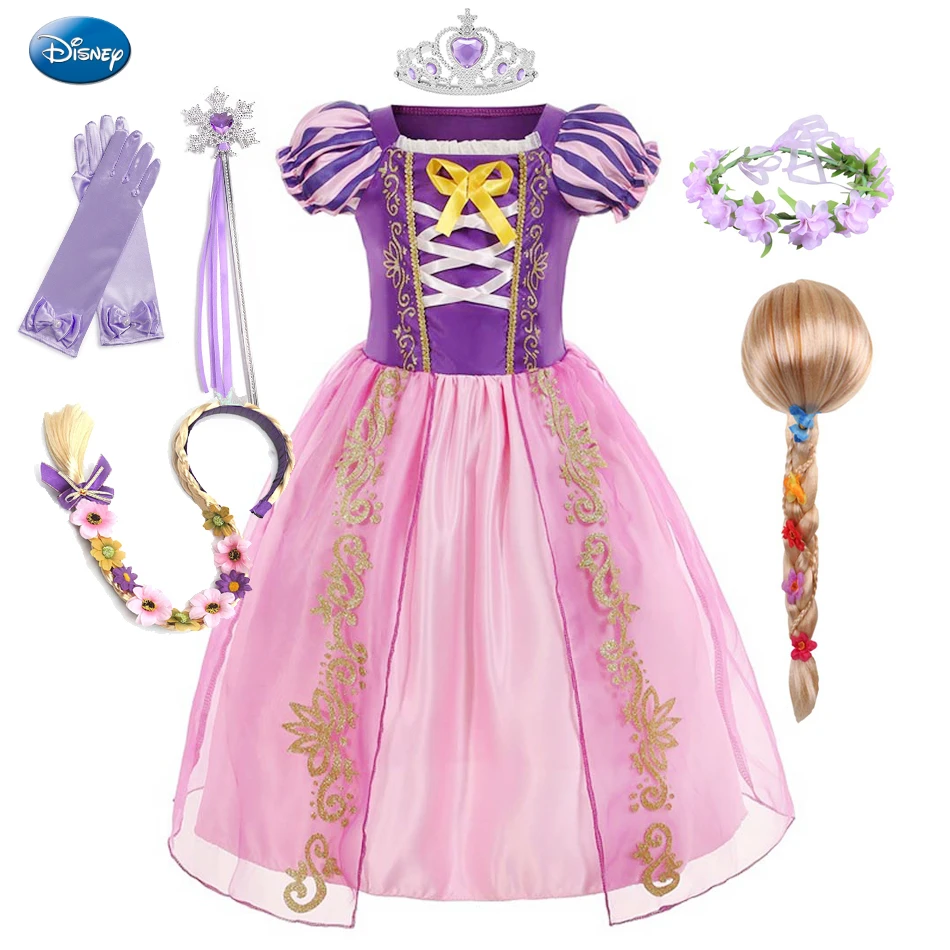 

Girls Rapunzel Dress Kids Princess Tangled Cosplay Costume Baby Halloween Cosplay Children Christmas Carnival Costume Fancy
