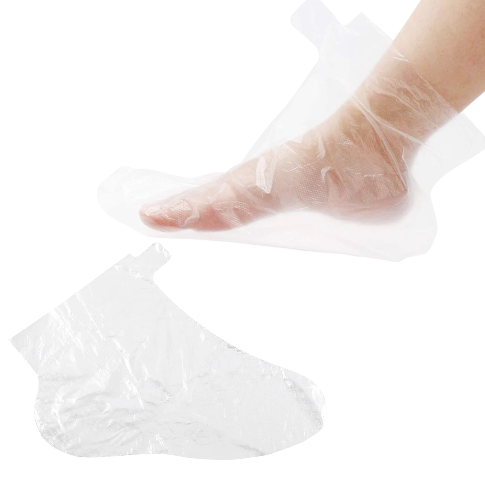 

100 Pieces Foot Liner Exfoliating Liners Pedicure Cover Bags Shower Room