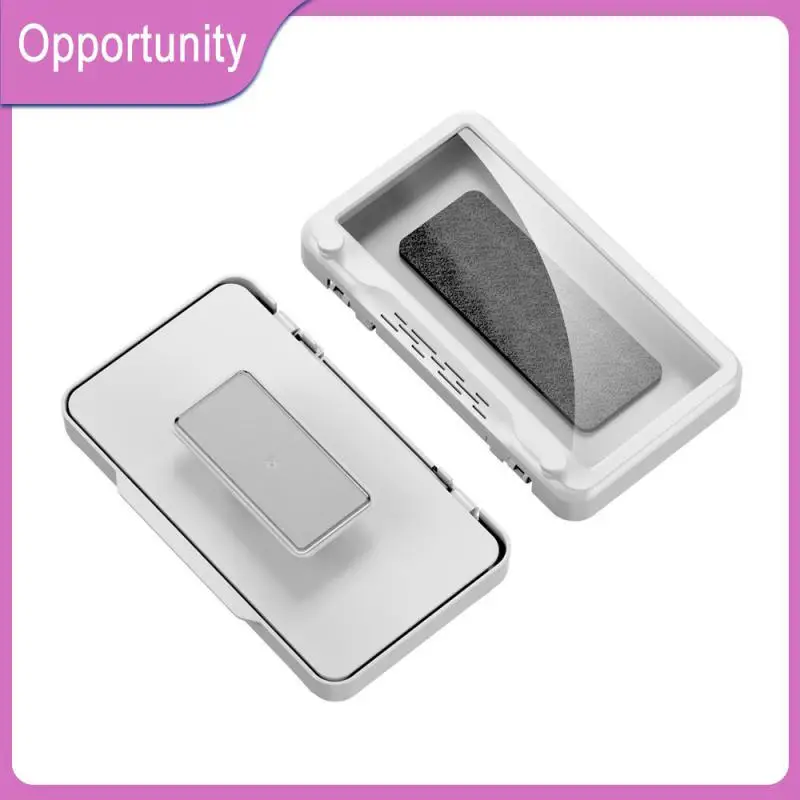 

360-degree Rotary Mobile Phone Box Home Wall Toilet Storage Boxes Wall Hanging Seal Protection Shower Sealing Storage Box