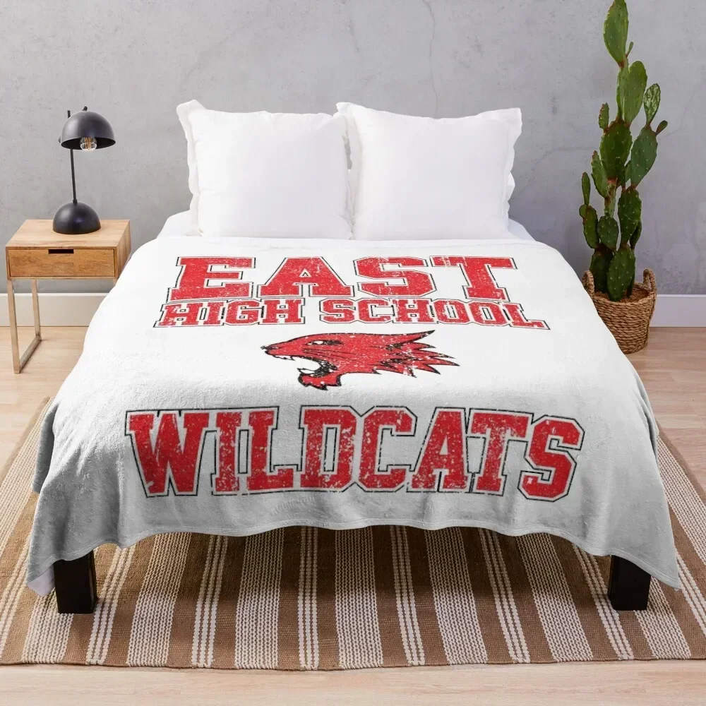 Восточная старшая школа дикие кошки (вариант) плед одеяло персонализированные