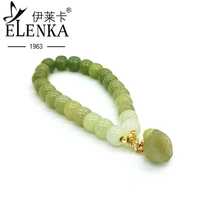 lotus pod china natural hetian jade round bead bracelet for women fine jewelry bracelet gifts for girls genuine with certificate