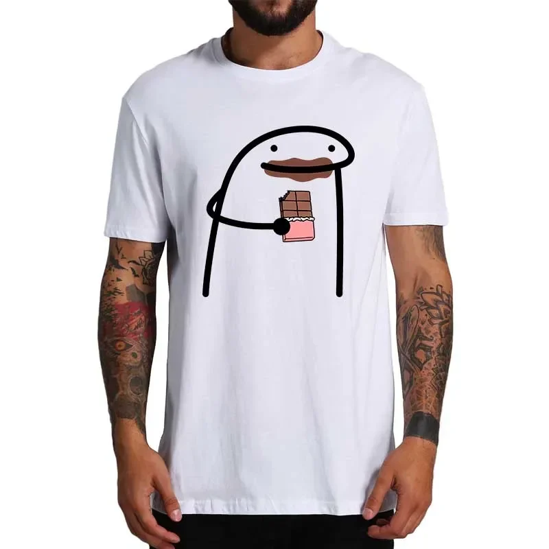 Flork Chocolate T Shirt Funny Webcomic Meme Trend Short Sleeve Casual 100% Cotton Unisex O-neck T-shirts EU Size