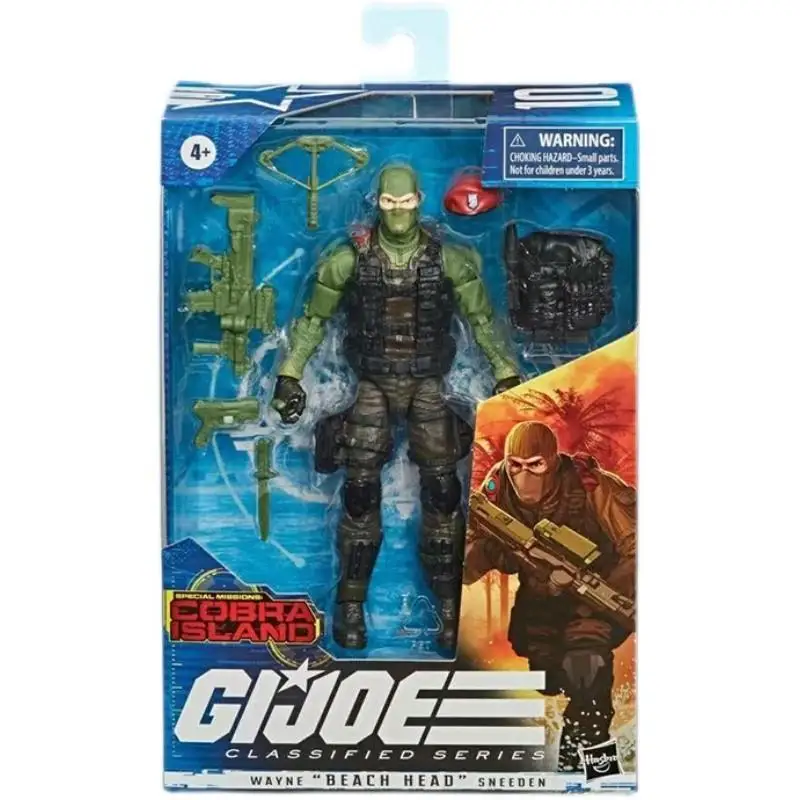 

Экшн-фигурка Hasbro спецназ G.I.Joe Уэйн пляж голова Sneeden Коллекционная премиум-модель игрушка 6 дюймов