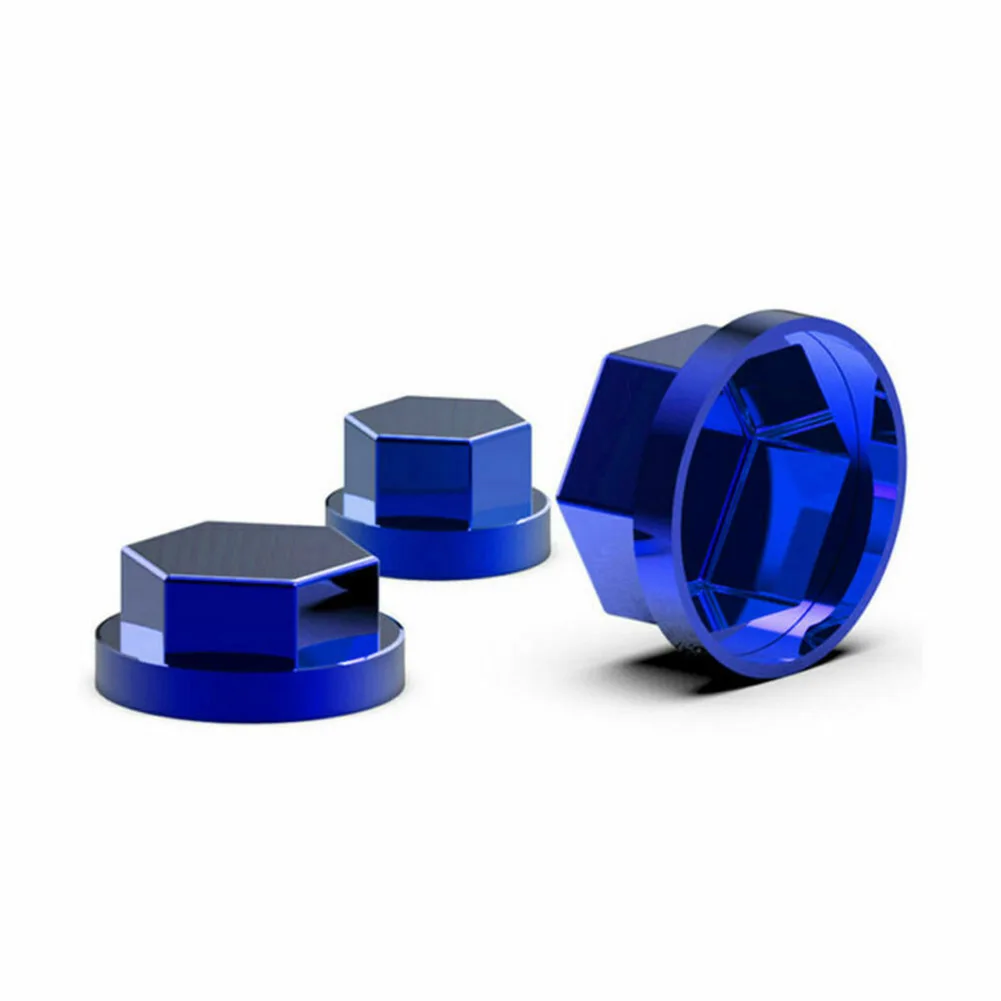 

30Pc Motorcycle Screw Nut Bolt Cap Covers Accessories Universal For Honda Plastic Plating Blue Stable Anti-corrosion Durable