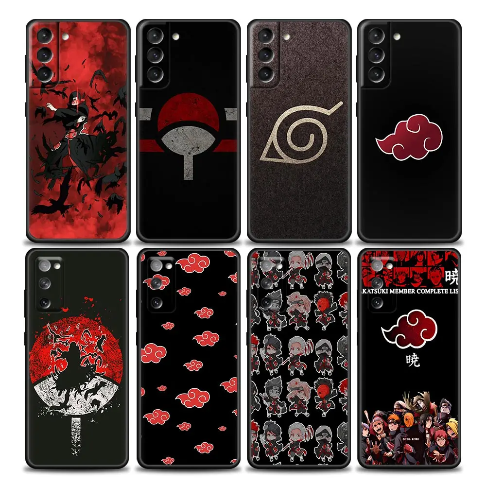 

Anime Naruto Akatsuki Itachi Uchiha Phone Case for Samsung Galaxy S7 S8 S9 S10e S21 S20 Fe Plus Note 20 Ultra 5G Soft Silicone