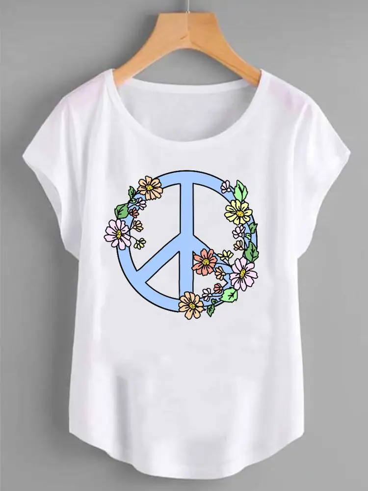 

Женская футболка с коротким рукавом, с принтом