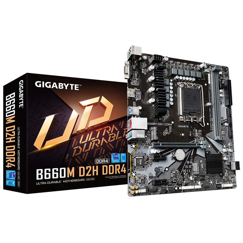 

Новый оригинальный Настольный ПК Gigabyte B660M D2H DDR4 для Intel B660 DDR4 материнская плата LGA 1700 i7/i5/i3 материнская плата