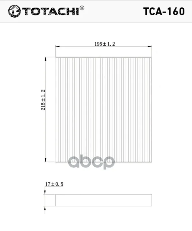 Totachi Tca-160 Ac-101 88568-52010 Mann Cu 1828 TOTACHI арт. TCA-160