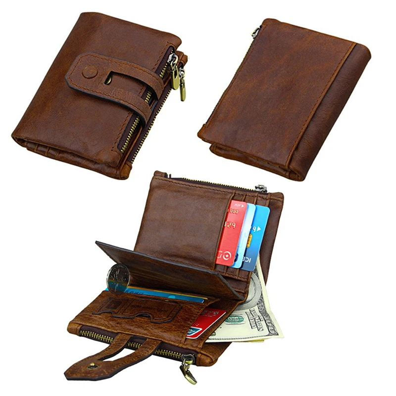 Короткий кошелек из натуральной кожи для мужчин и женщин бумажник роскошные