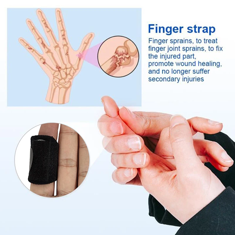 

1Pc Adjustable Finger Splint Sports hand guard Corrector protective sleeve Pain