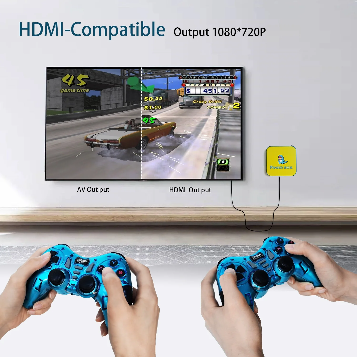 Суперконсоль Pawky Box min-консоли 40000 + ретро-игры 50 эмуляторов Классическая игровая