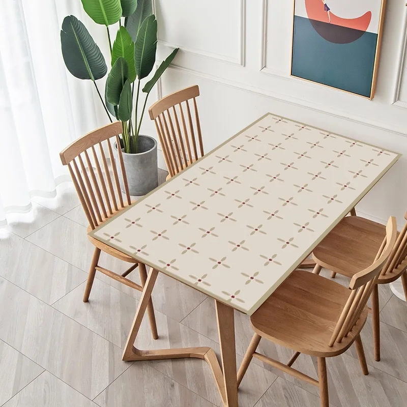 

New Arrive Table Cushion Cushion Cushion New Retro Print Tablecloth Waterproof PVC Table Cushion Hot Dining 39GU199201