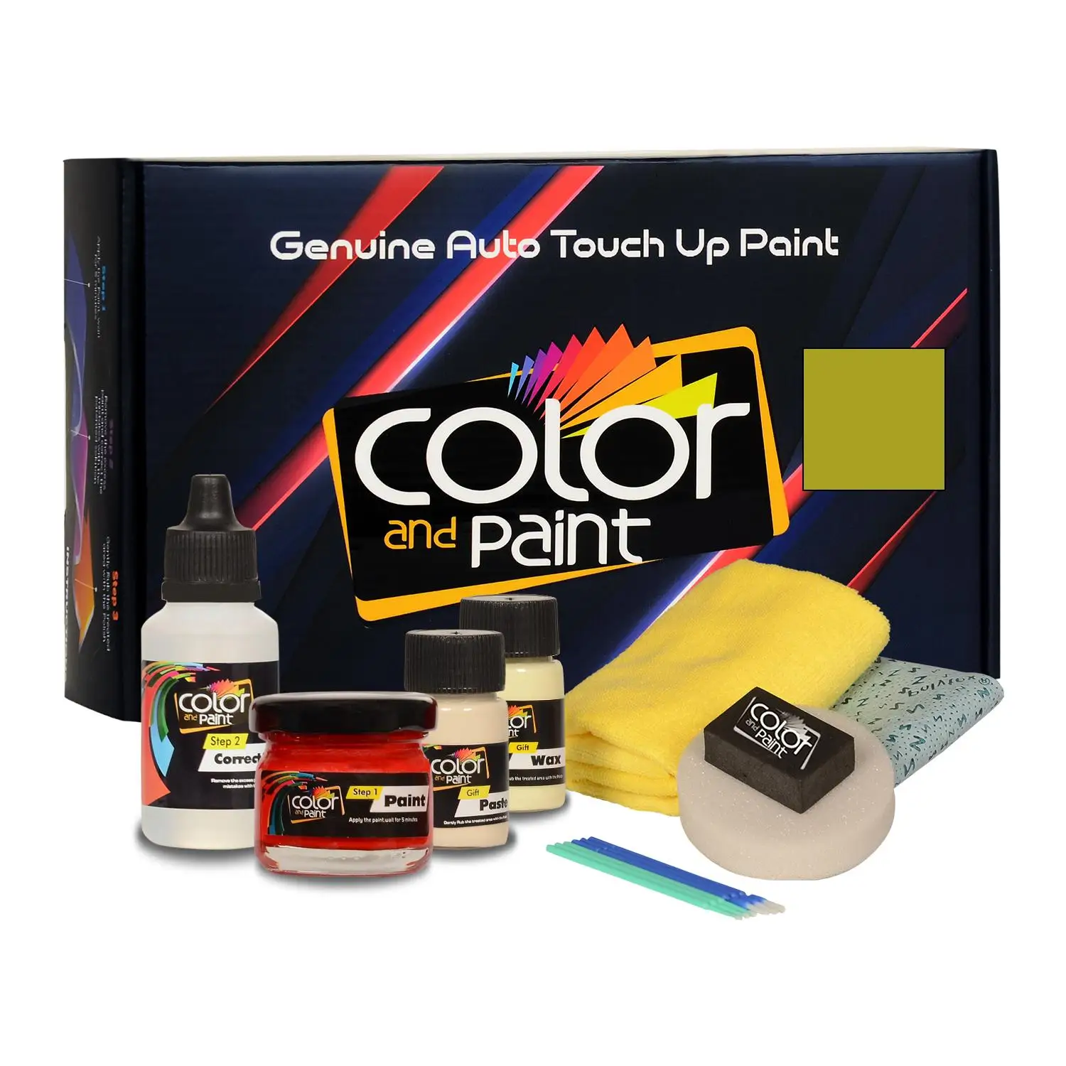 

Color and Paint compatible with Dodge Automotive Touch Up Paint - CITRUS PEEL PEARL-Basic Care