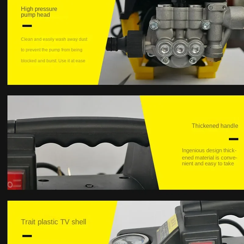 220 В 7 л/мин автомойка высокого давления автоматическая артефакт портативный