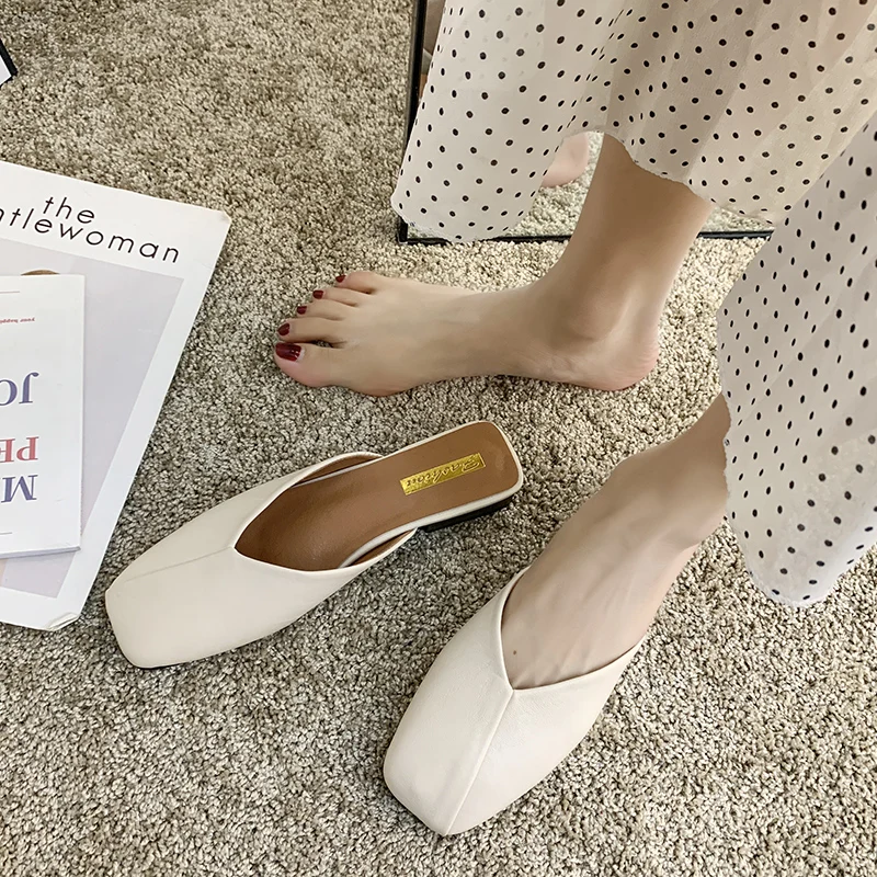 

Женские туфли, женские шлепанцы, уличные мюли, привлекательные Роскошные женские туфли, дизайнерские пляжные туфли на плоской резиновой подошве в римском стиле из искусственной кожи, 2023