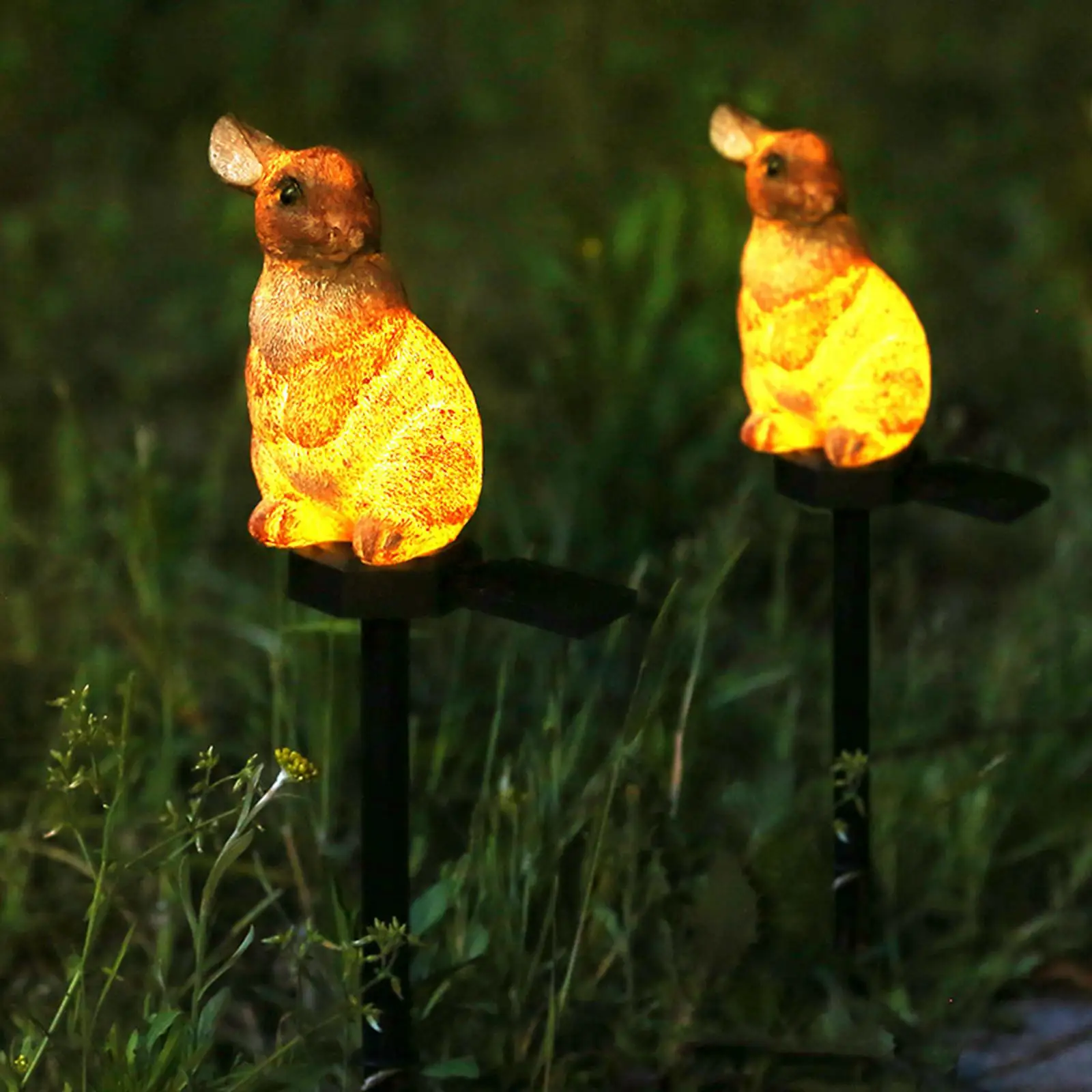 

Садовый светильник на солнечной батарее, s лампа в виде кролика, садовый фонарь на колышке, ландшафсветильник освещение, фигурсветильник из ...