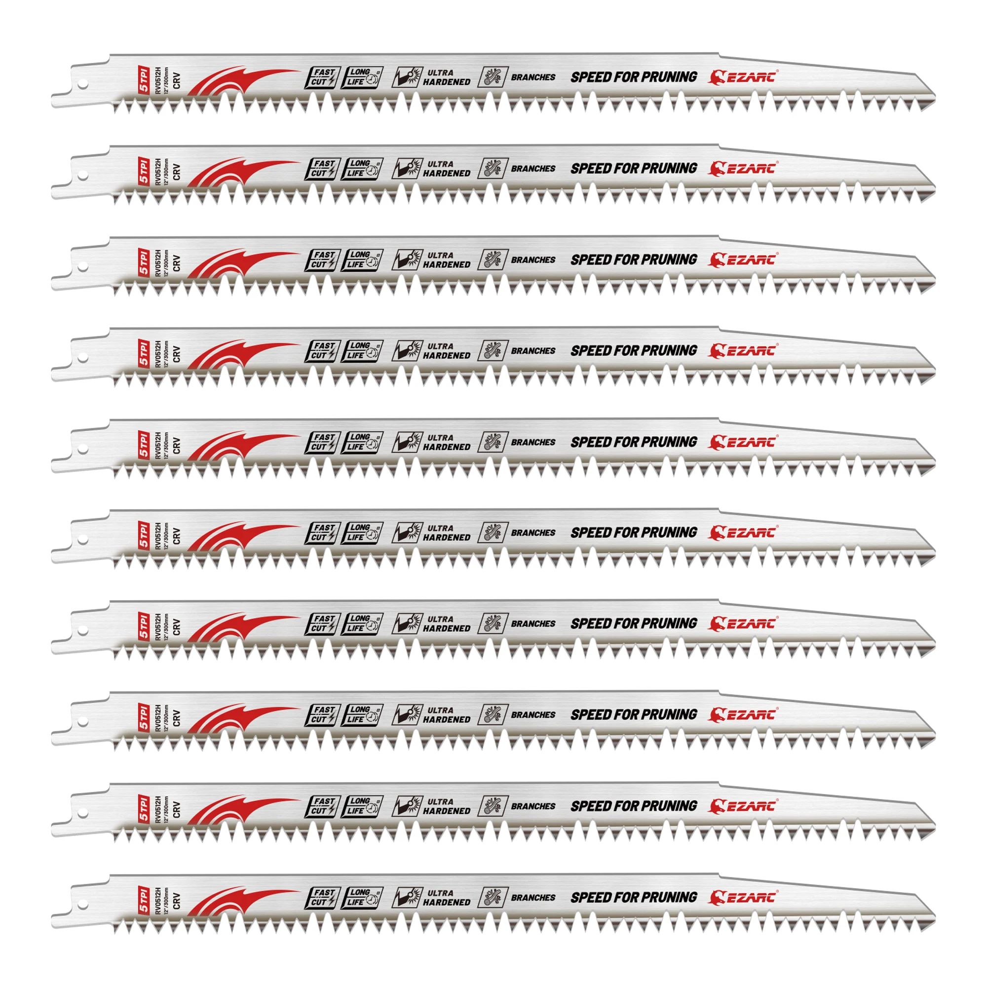 

EZARC полотна для сабельной пилы 12 дюймов для обрезки дерева 10 шт.