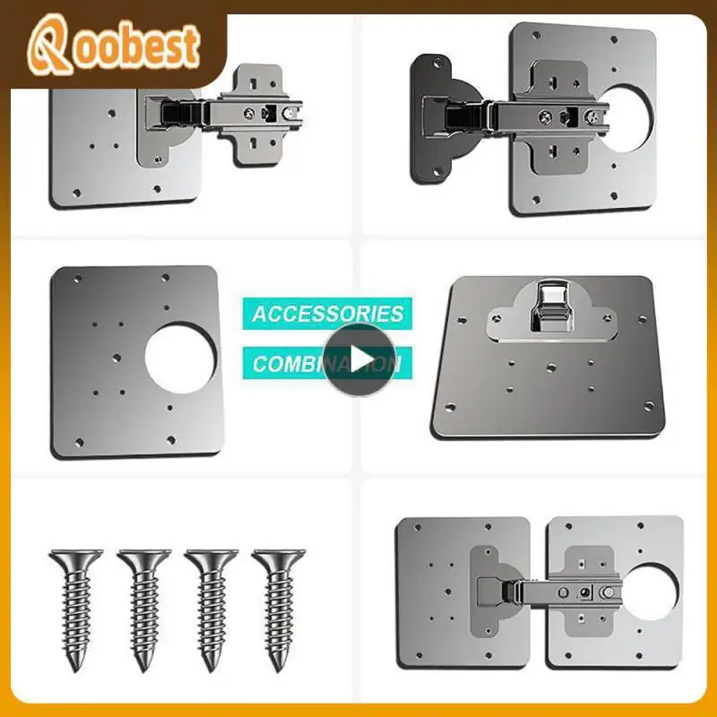 

Easy Install Hinge Repair Plate Stainless Steel Plate Straight Bracket For Cabinet Furniture Drawer Beds Window Repair Accessory