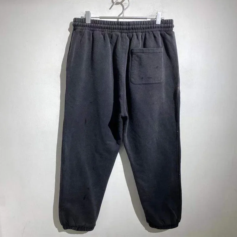 Винтажные Брюки-джоггеры 24FW с эффектом потертости классические спортивные брюки