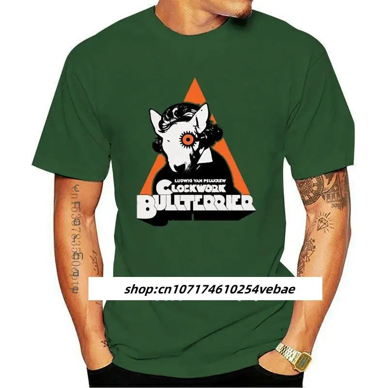 

Kaus Bull Terrier Baru 2022 Kaus Putih Gambar Cetak Tangan Bull Terrier The Clockwork Lover Ide Hadiah Psiakrew