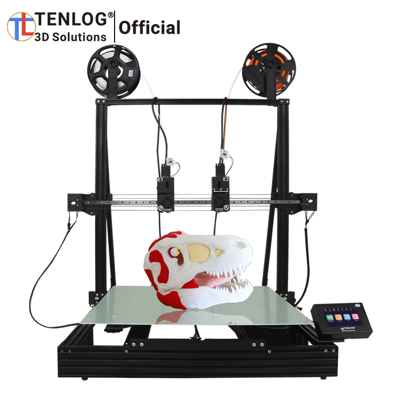 

TENLOG 3D Printer TL-D6 With TMC2209 Independent Dual Extruder 3D Printer Large Print Size LCD Touchscreen