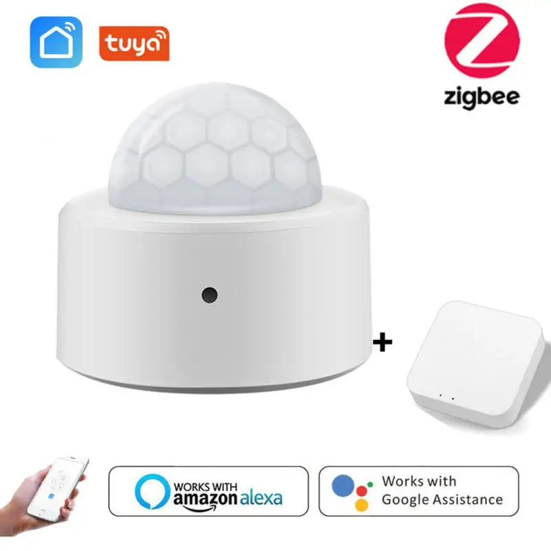 

Датчик движения человеческого тела Tuya Zigbee 3,0, беспроводной датчик движения PIR для умного дома, шлюз безопасности, требуется работа с Alexa Google ...