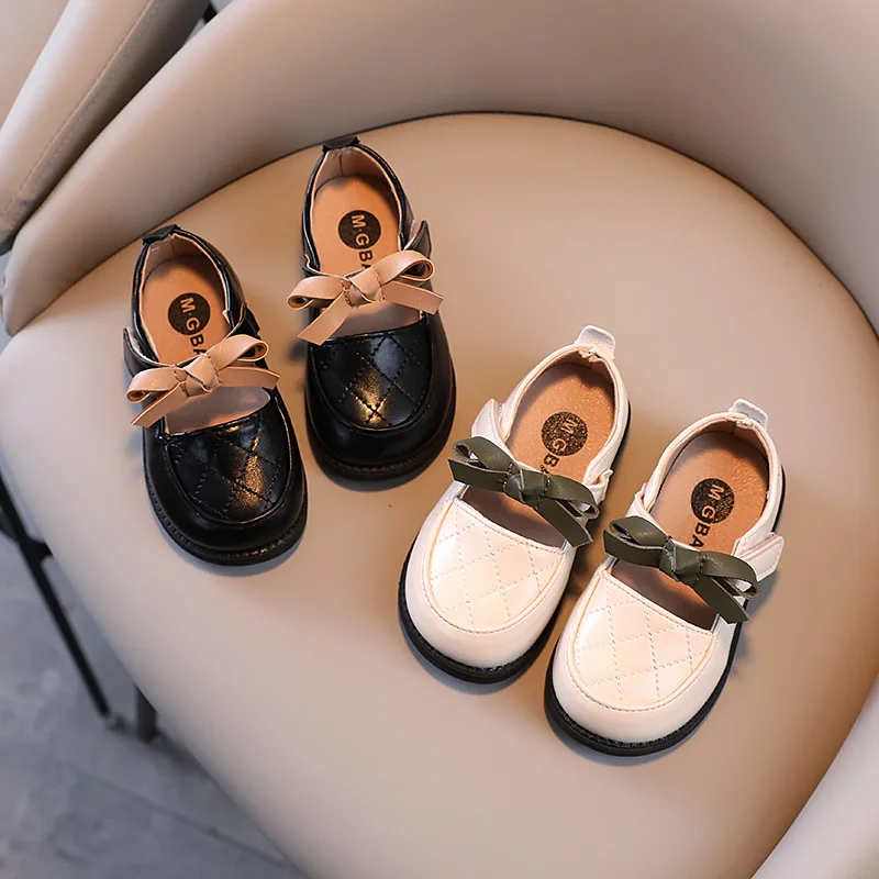 

Spring Autumn Kids Leather Shoes Black Loafers Boys Slip on Shoes Girls Casual Shoes Sneakers White Boat Shoe For Children