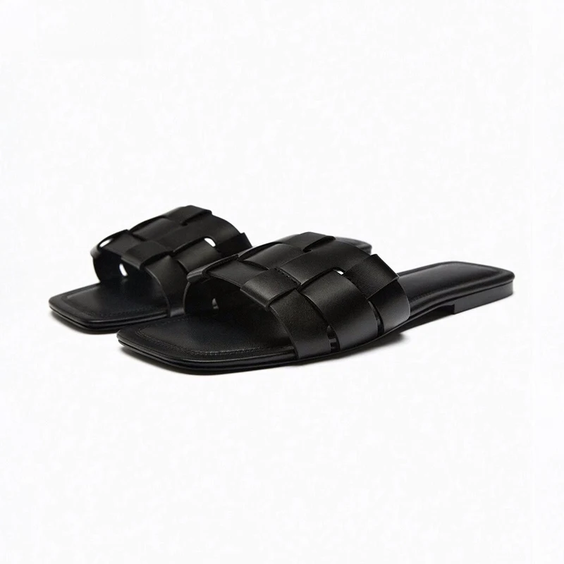 Сандалии женские плетеные простая уличная одежда модные мягкие удобные пляжные