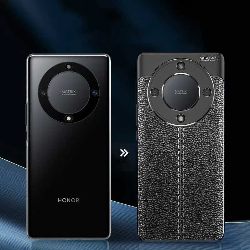 For Honor X9A Case For  Honor X9A Cover Shockproof TPU Soft Leather Style Protective Phone Shell Bumper For Honor X9A