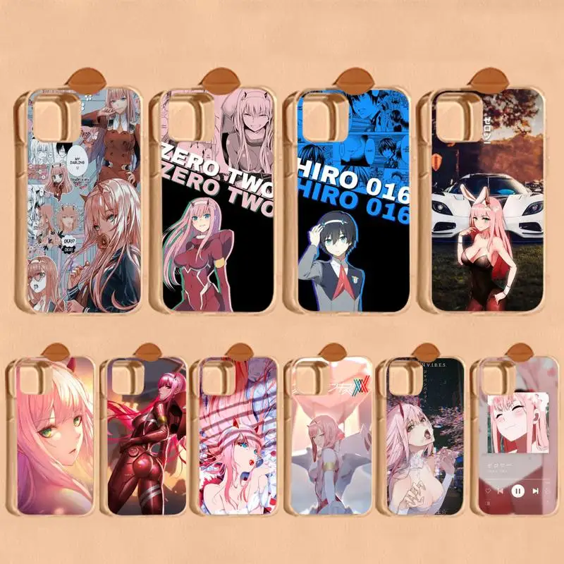 

Zero Two Darling in the FranXX Anime Phone Case For iPhone 14 11 12 13 Mini Pro XS Max Cover 6 7 8 Plus X XR SE 2020 Funda Shell