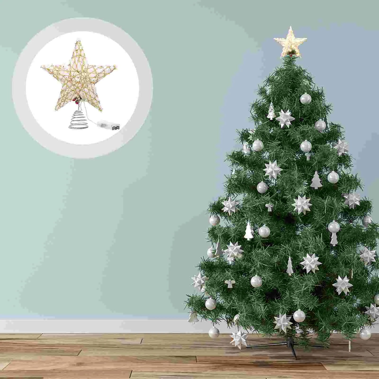

Tree Christmas Star Toppertreetop Ornament Decoration Decorations Leddecor Ornaments Holiday Lighted Lightparty Timer