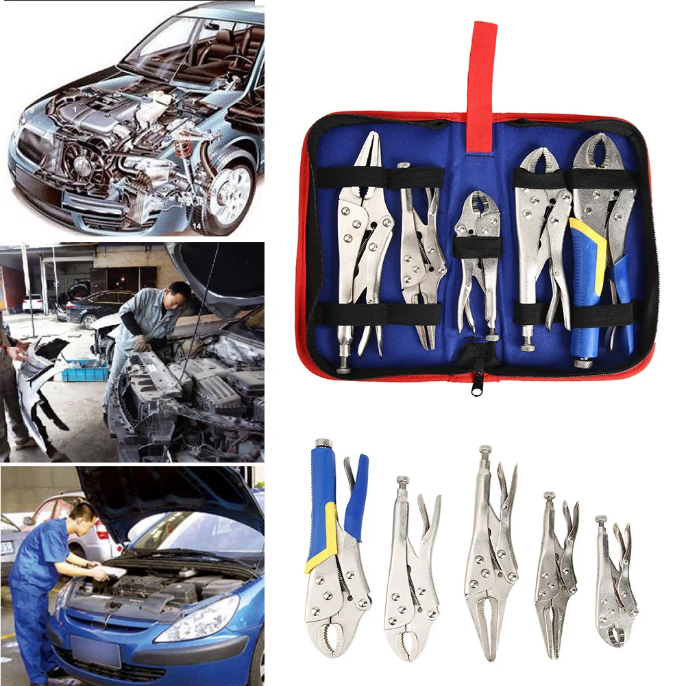 

5pcs/set High Strength Spring Pliers Long Nose Jaw Clamp Electrician Repair Tool Electrician Repair Hand Tools Multi Tools