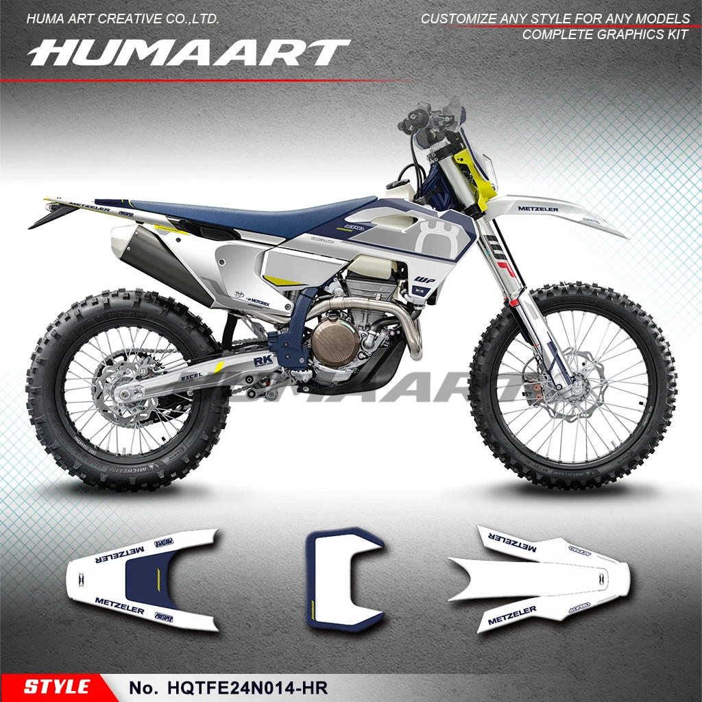 Графические наклейки для мотоцикла HUMAART в комплекте Husqvarna TC FC TX FX 2023 2024 и TE FE