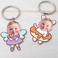 custom photo keychainpersonalized keyring with picturephoto key chain for dadbaby shower giftnew mom giftfathers day gift