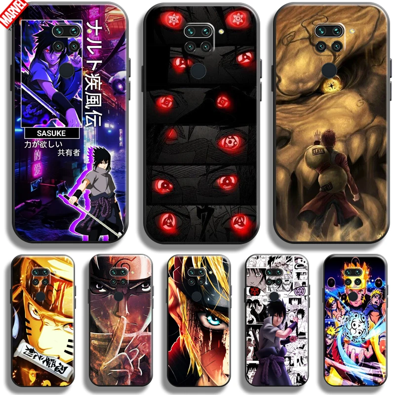 

Naruto Uchiha Sasuke Anime For Xiaomi Redmi Note 9 9 Pro 9T 5G Phone Case Carcasa Back Black Soft Liquid Silicon Coque