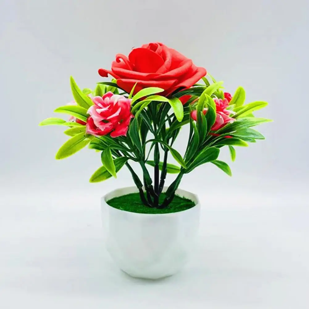 

Небьющееся яркое цветное декоративное украшение на порог, искусственный бонсай, фотороза для свадьбы