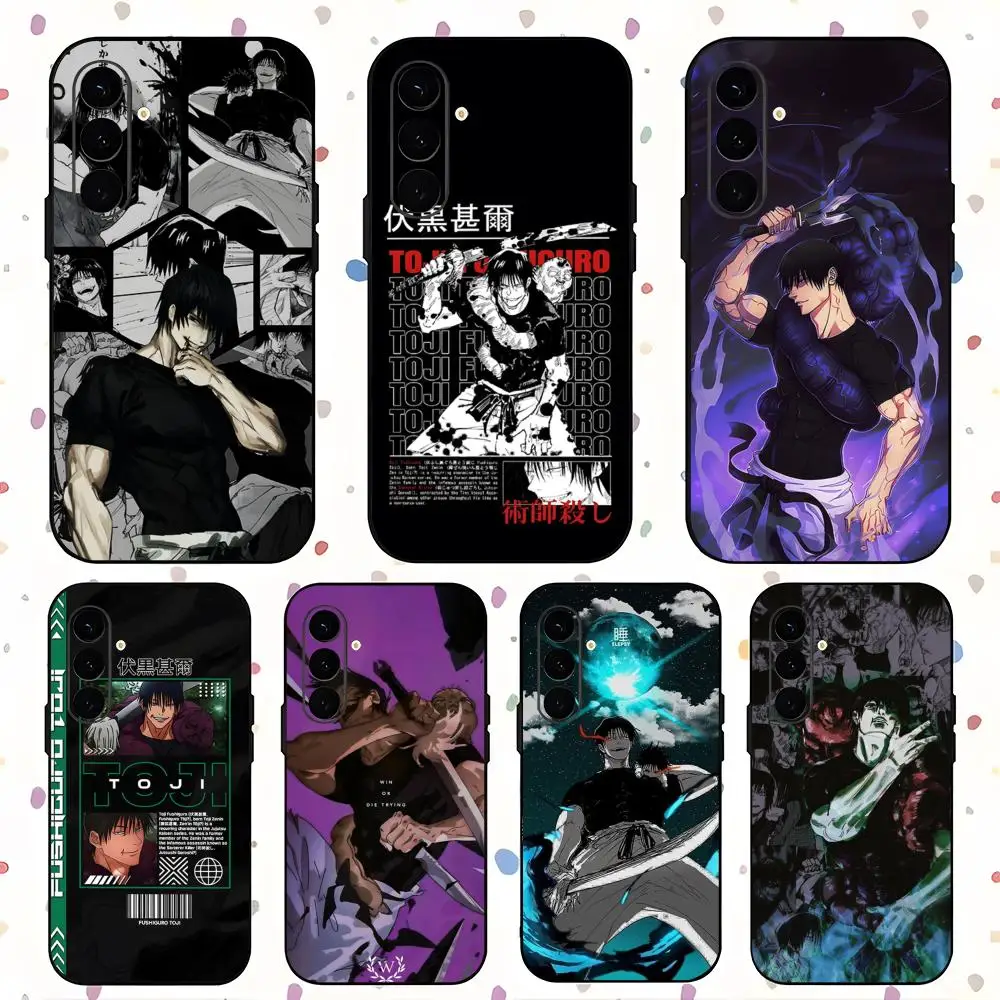 Cool Tyrant F-ushiguro T-toji Phone Case For Samsung Galaxy S25 S24 S23 S22 S21 S20 Plus Ultra Note20 Soft Black
