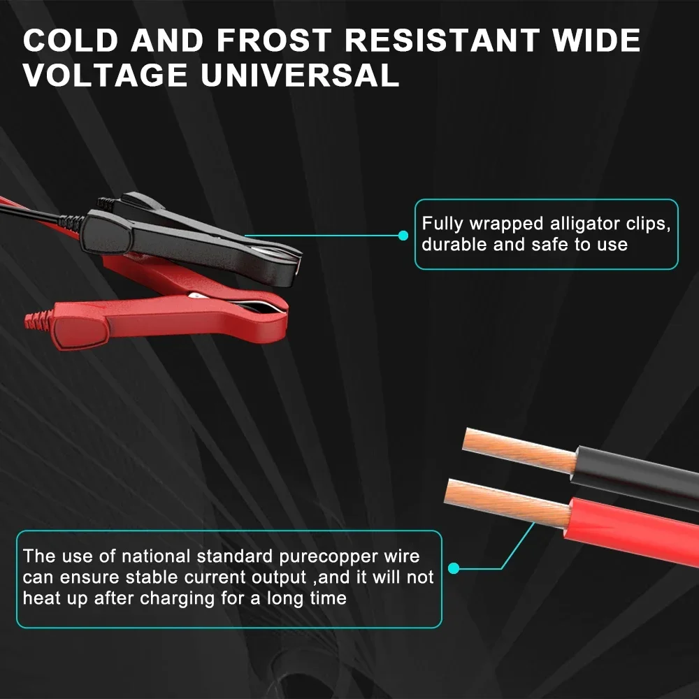 12 В автомобильное зарядное устройство 8A 10A для мотоциклетного аккумулятора