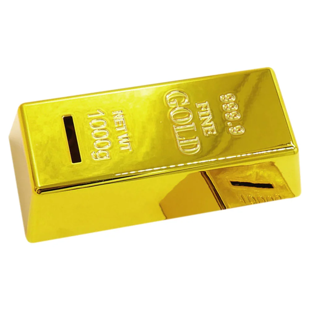 

Gold-Toys Adult Piggy Bank Creative Money Saving Pot Plastic Coin Container Simulate Piggy Bank