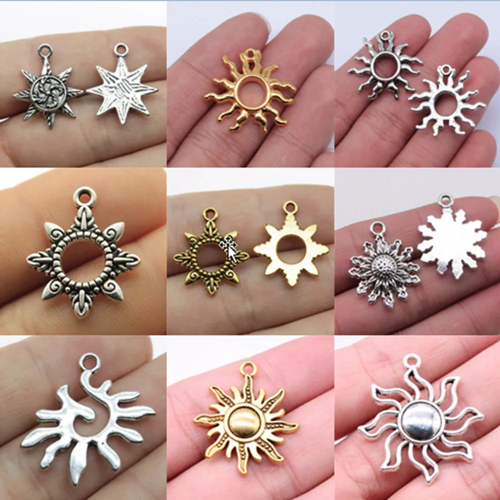 

Bulk Charms For Jewelry Making Kit Pendant Diy Jewelry Accessories Sun Charms