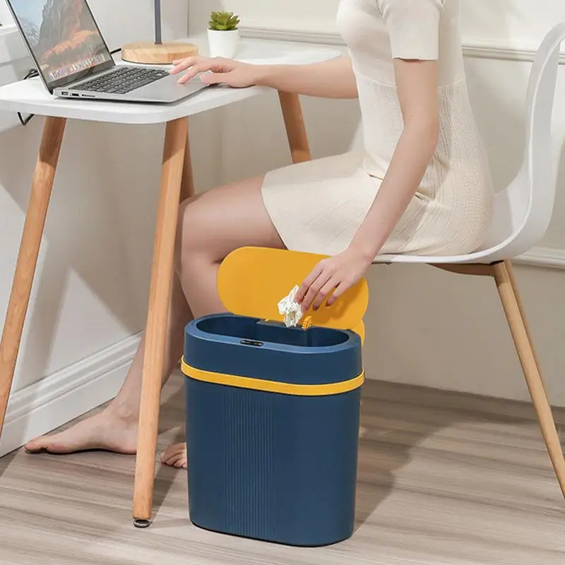 Автоматический мусорный бак тонкий датчик движения компактный большая емкость