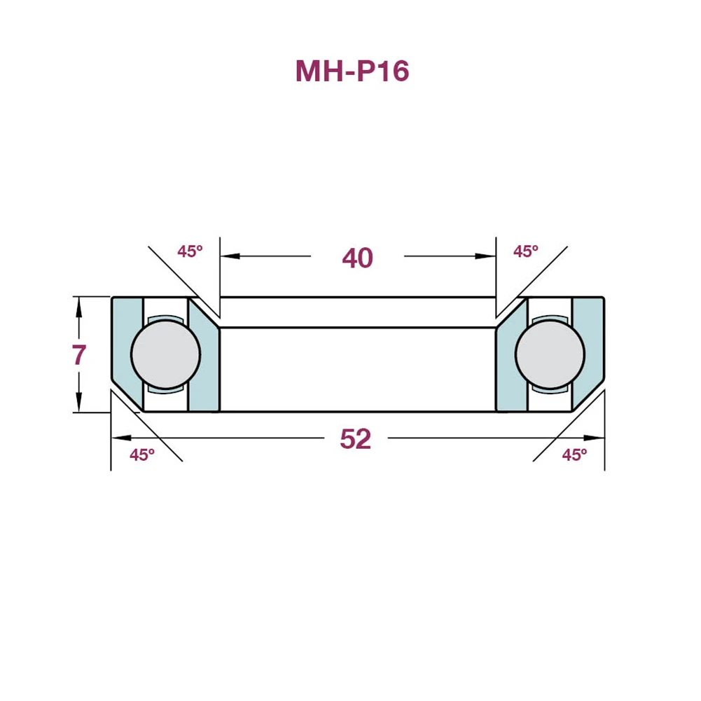 Подшипники велосипедной гарнитуры MHP08H7 30 15x41 8x7 мм и MHP16 40x52x7 из стали совместимые с